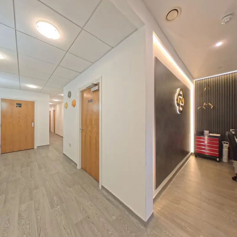 Corridor to the consulting rooms